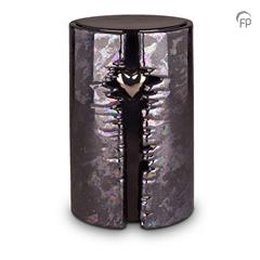 Urn keramiek blauw met LED