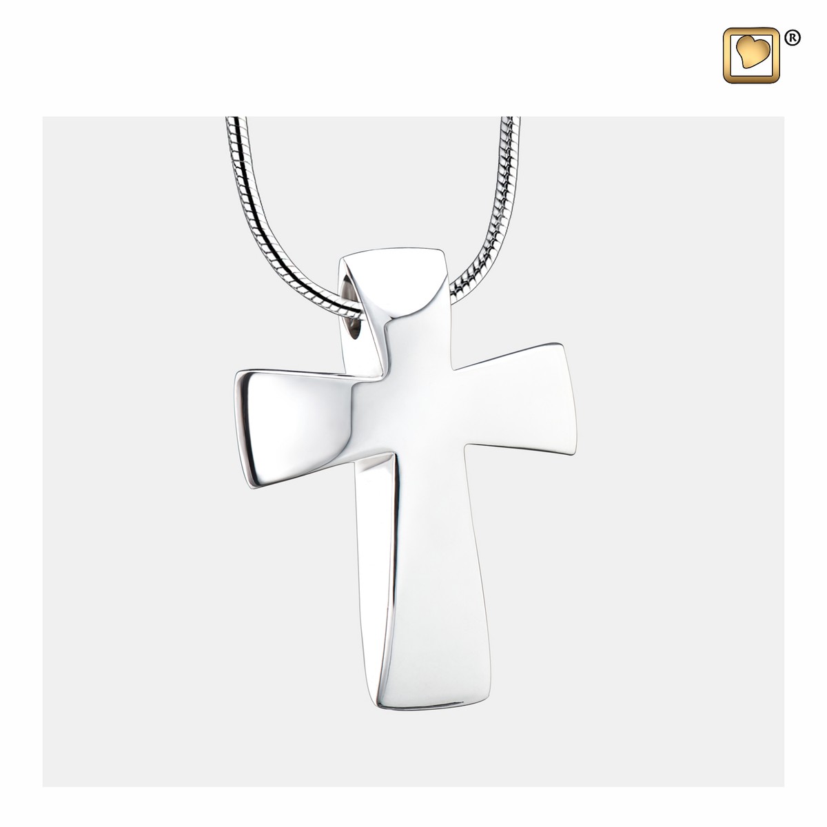 Cross Ashes Pendant Pol silver